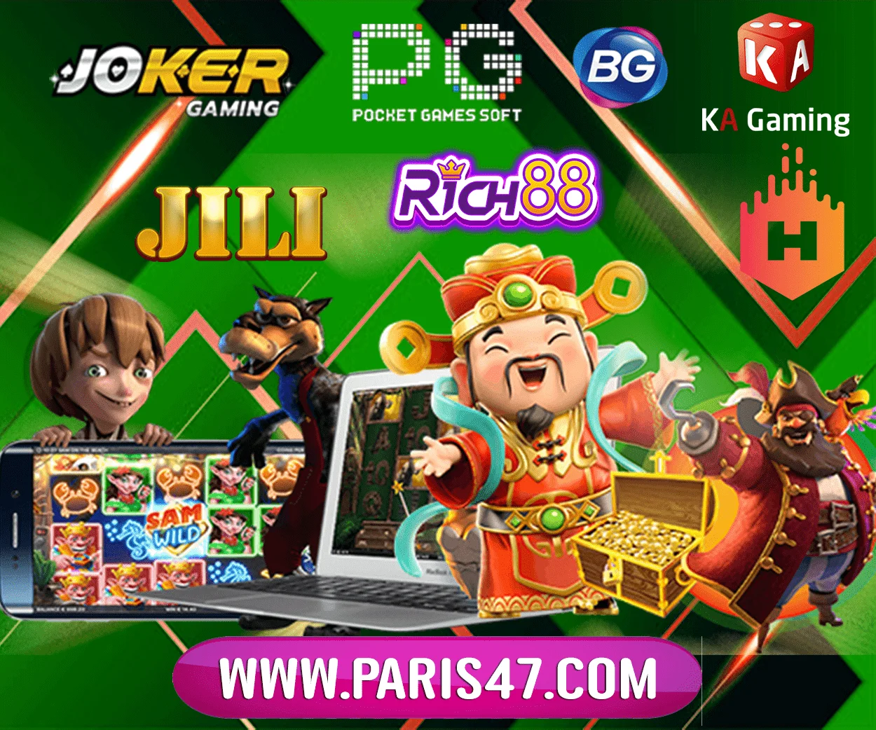 PARIS47 สล็อตออนไลน์ เกมค่ายดัง PG JILI Joker